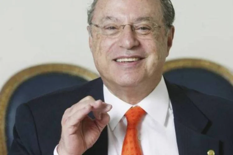
	Maluf: segundo a Promotoria, o dinheiro que transitou pelas contas da fam&iacute;lia Maluf no Deutsche Bank de Jersey foi desviado de obras p&uacute;blicas
 (Mario Rodrigues/Veja São Paulo)