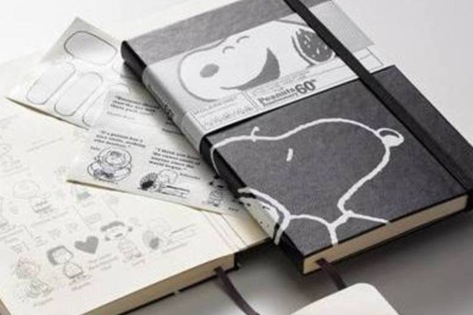 Moleskine lança edição limitada para os 60 anos de Snoopy