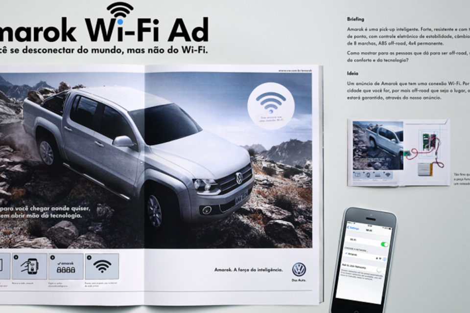 Volkswagen cria anúncio com conexão Wi-Fi