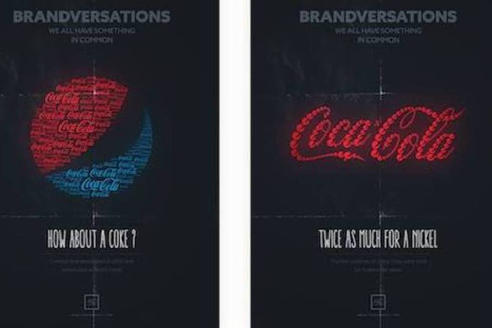 Designer recria logos das marcas com o de suas concorrentes