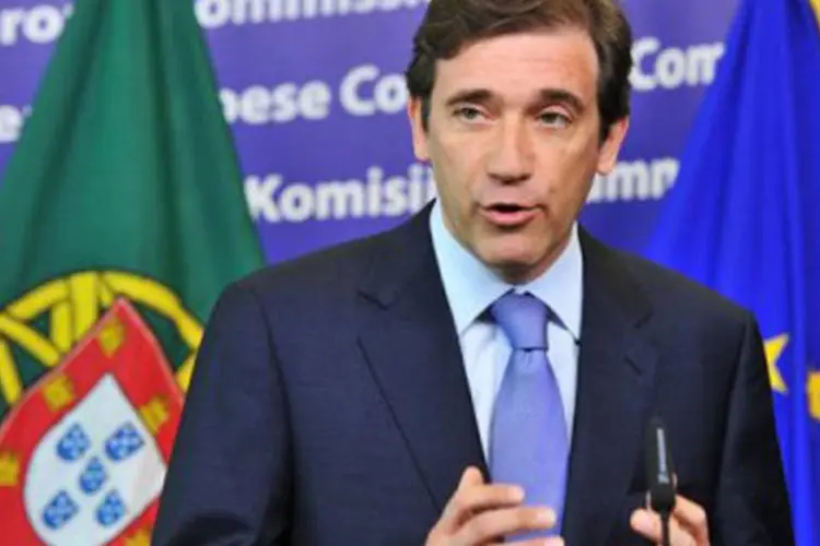 Pedro Passos, premiê português: até 2013, déficit deve chegar a menos de 3% (Georges Gobet/AFP)