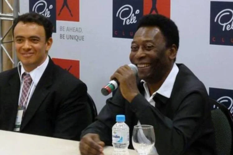 André Figer, presidente do grupo Figer e Pelé (Camila Lam)