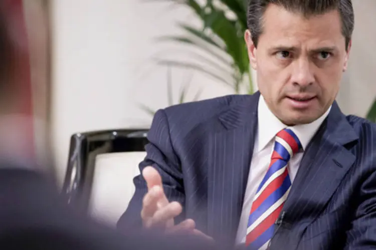 
	Pe&ntilde;a Nieto:&nbsp;presidente apresentou pelo menos dez emendas constitucionais no seu primeiro ano no cargo
 (Bloomberg)