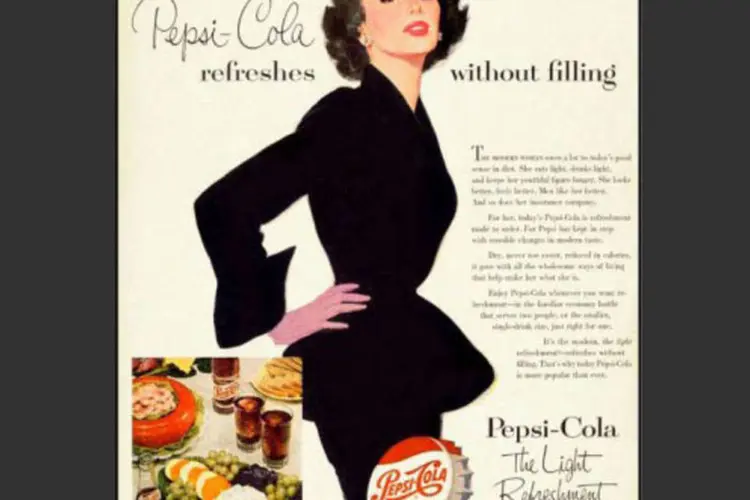 Anúncio da Pepsi da década de 50 (Divulgação)