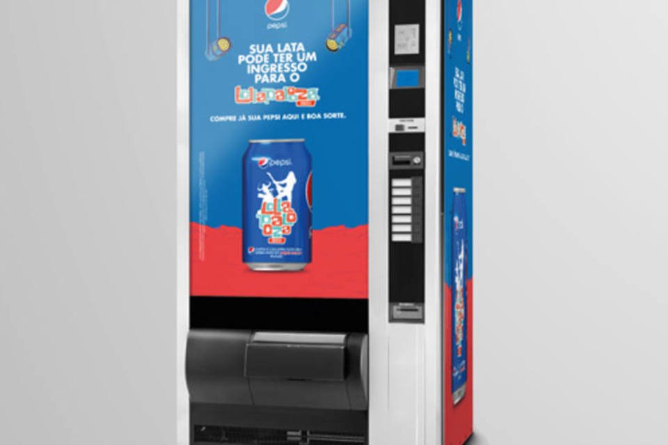 Pepsi esconde ingressos do Lollapalooza em vending machines