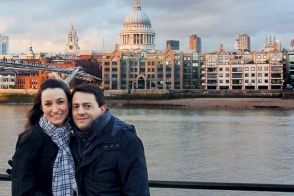 A dois: Isabela e Gustavo elegeram Londres para viver a experiência de seu intercâmbio conjunto (Arquivo pessoal / VOCÊ S/A)