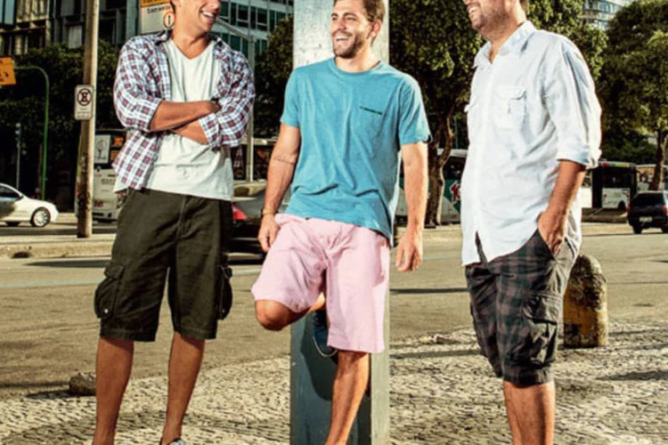 Os publicitários Guilherme, Ricardo e Vitor (a partir da esquerda): por um figurino mais adequado ao calor (Eduardo Zappia / VOCÊ S/A)