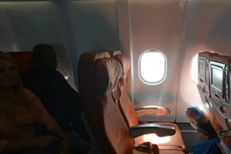 A cadeira vazia que seria ocupada por Edward Snowden em um voo Moscou-Havana (AFP / Kirill Kudryavtsev)