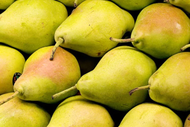
	Peras possuem boa concentra&ccedil;&atilde;o de vitamina C, importante antioxidante, que impede os danos causados pelos radicais livres
 (Jose R. Aguirre/Getty Images)