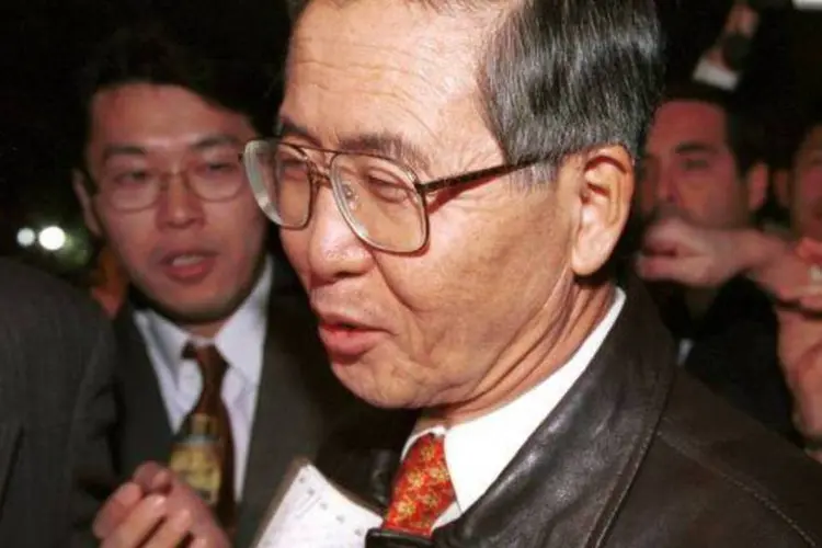 
	O ex-presidente peruano Alberto Fujimori: ele faz tratamento para a cura de um c&acirc;ncer na boca
 (Koichi Kamoshida/Getty Images)