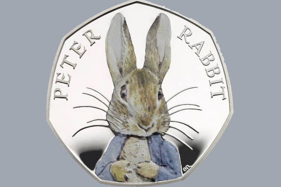 Moeda homenageia personagem "Peter Rabbit" no Reino Unido