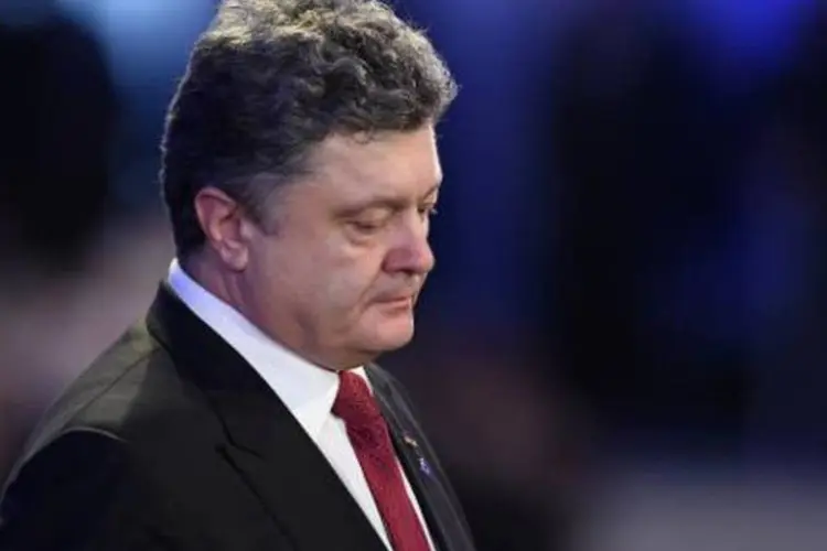 
	O presidente da Ucr&acirc;nia, Petro Poroshenko: a fortuna do presidente ucraniano caiu para cerca de US$ 720 milh&otilde;es
 (Odd Andersen/AFP)