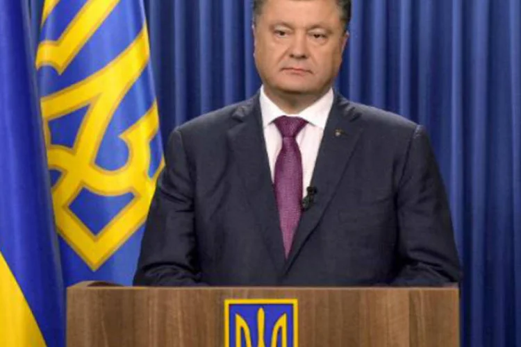
	Poroshenko: &quot;Decidi dissolver os poderes do Parlamento de forma antecipada&quot;
 (Mykola Lazarenko/PRESIDENTIAL PRESS-SERVICE/AFP)