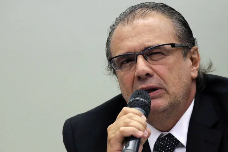 
	Ex-gerente de Servi&ccedil;os da Petrobras, Pedro Barusco, na CPI em Bras&iacute;lia
 (Ueslei Marcelino/Reuters)