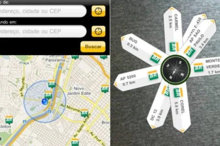 Localizador de Postos Petrobras para iPhone (Divulgação/Petrobras)