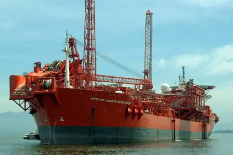 Navio da Petrobras: modelo semelhante foi quase atacado por navios da Tanzânie (Divulgação/EXAME.com)