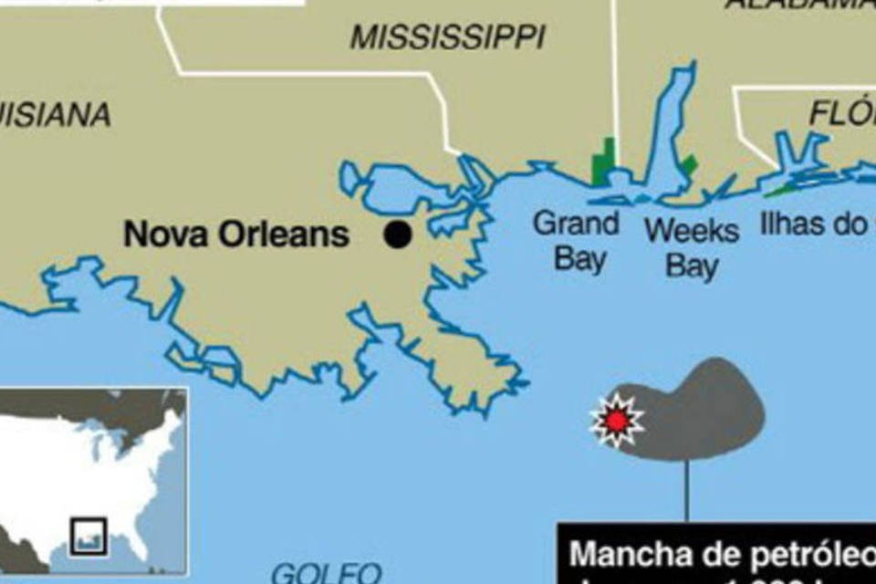 Vazamento de petróleo no Golfo pode ser de 5 mil barris/dia