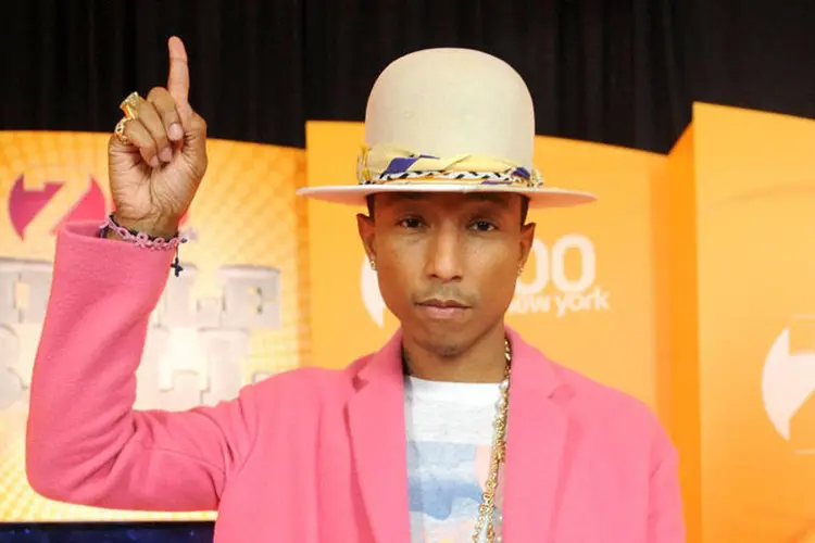 
	Pharrell Williams: a decis&atilde;o condena os artistas a pagar mais de US$ 7,3 milh&otilde;es (R$ 22,8 milh&otilde;es) aos herdeiros de Gaye
 (Getty Images)