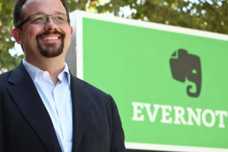Phil Libin na sede do Evernote: aplicativo já alcançou a marca de 30 milhões de usuários (Divulgação)