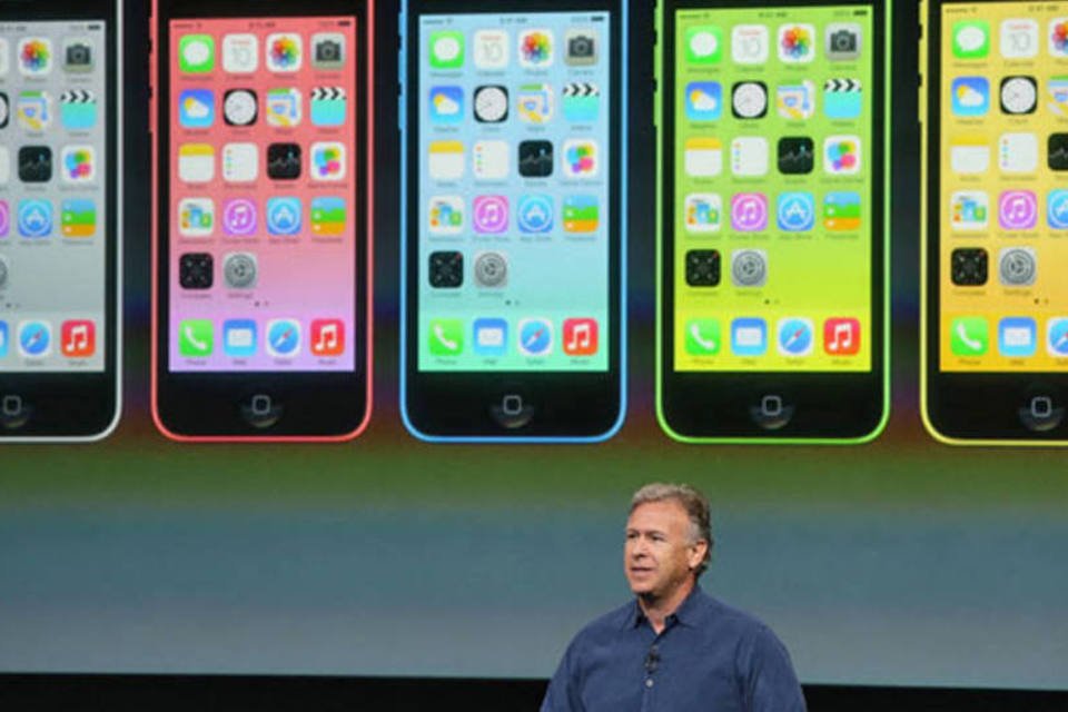 
	Lan&ccedil;amento: Apple anunciou hoje os aparelhos iPhone 5s e iPhone 5c
 (Justin Sullivan/Getty Images)