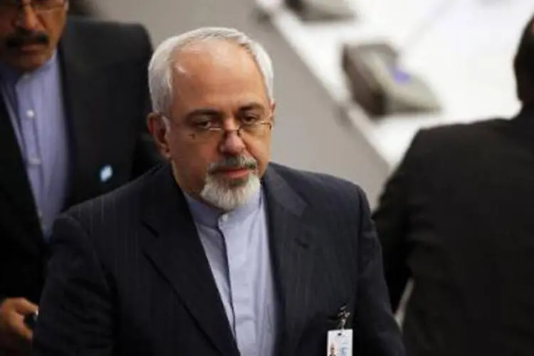 O ministro iraniano das Relações Exteriores, Mohammad Javad Zarif: "um encontro não é nem um objetivo em si, nem algo proibido. Poderia ser um bom início", disse (John Moore/AFP)