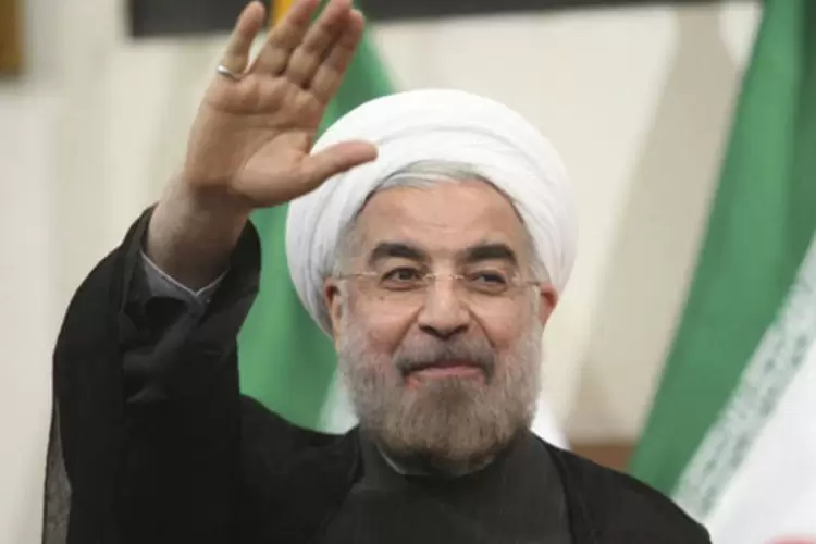 
	Presidente iraniano Hassan Rohani:&nbsp;vice-ministro iraniano descreveu a atmosfera do in&iacute;cio das negocia&ccedil;&otilde;es como positiva
 (Fars News/Majid Hagdost/Reuters)