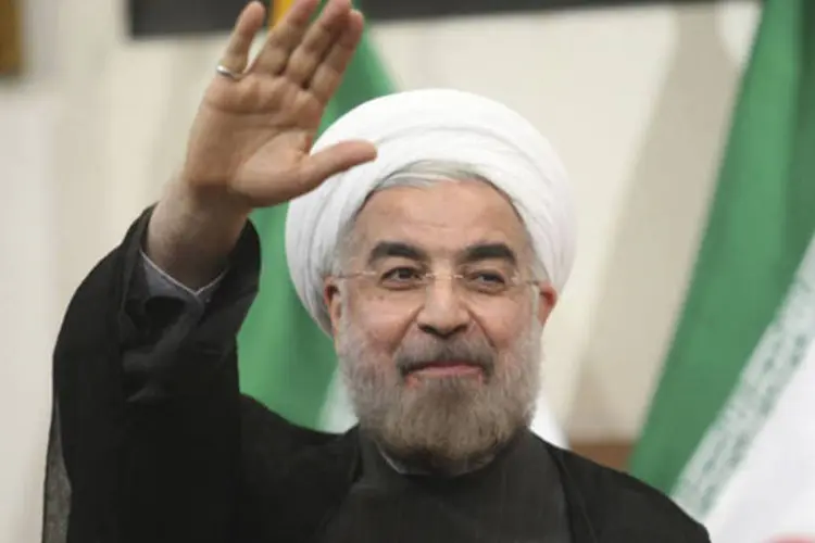 Presidente iraniano Hassan Rohani: segundo ele, nenhum país deveria possuir armas atômicas (Fars News/Majid Hagdost/Reuters)