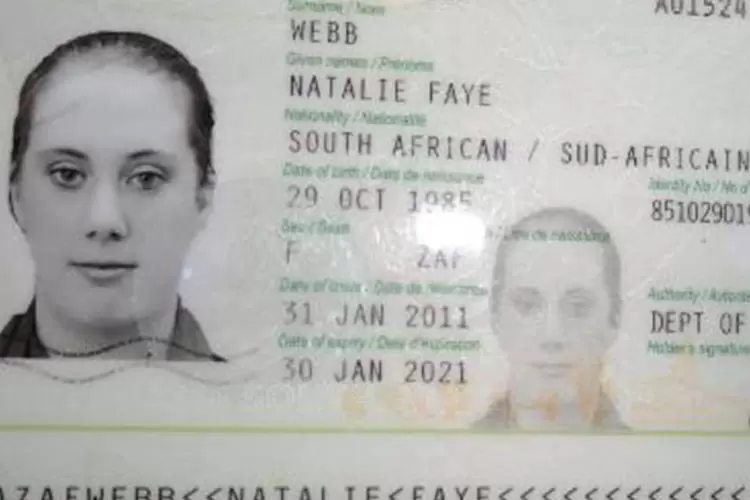 Fotografia do passaporte falso da britânica Samantha Lewthwaite: britânica é buscada no Quênia por posse de explosivos e conspiração para cometer um crime (AFP)