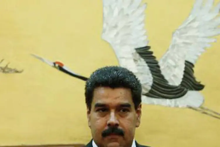 O presidente venezuelano Nicolás Maduro: Maduro denunciou na quarta-feira que foram detectadas falhas no avião presidencial (Lintao Zhang/AFP)