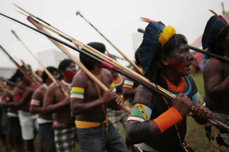 
	&Iacute;ndios protestam contra a PEC 215: a proposta, al&eacute;m de inconstitucional, serve apenas para acirrar os &acirc;nimos em um situa&ccedil;&atilde;o potencialmente perigosa, disse ministro
 (Ueslei Marcelino/Reuters)
