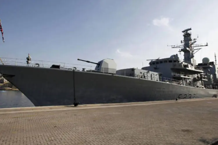 A fragata HMS Westminster, do Reino Unido: está previsto que a fragata atraque em Gibraltar "antes do fim deste mês", disse porta-voz (Darrin Zammit Lupi/Reuters)