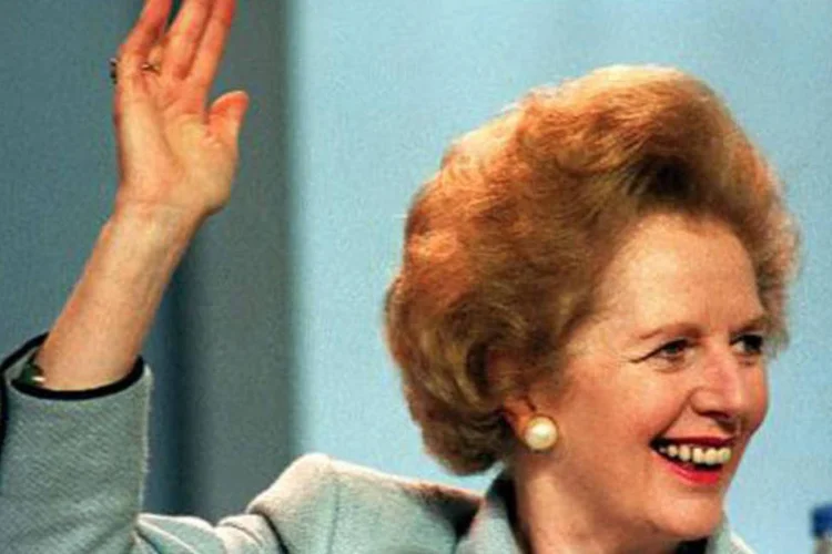 A então primeira-ministra britânica Margaret Thatcher: o político, de 81 anos, se referiu à carta em suas memórias e explicou que Thatcher não a respondeu (Johnny Eggitt/AFP)