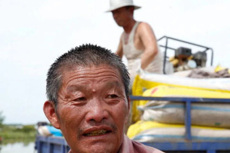 Trabalhador da região de Heilongjiang, na China: suicídio foi evitado por várias equipes que levaram as vítimas ao hospital, onde já receberam alta (Getty Images)