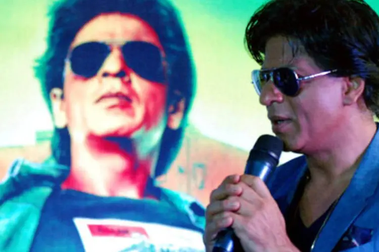 
	O astro do cinema de Bollywood, Shahrukh Khan: gota d&quot;&aacute;gua foi an&uacute;ncio no qual ator diz que realizou seu sonho gra&ccedil;as a creme que embranqueceu sua pele
 (Getty Images)