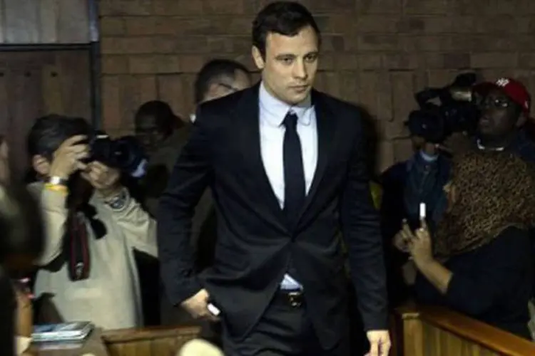 
	Oscar Pistorius: atleta sul-africano &eacute; julgado&nbsp;pelo suposto assassinato a tiros de sua namorada
 (Stephane de Sakutin/AFP)