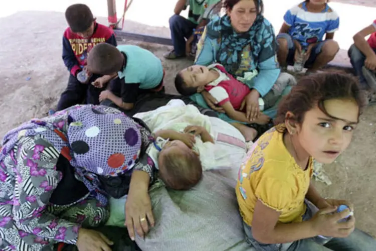 Refugiados sírios: oposição síria denunciou mais de mil mortes em um suposto ataque químico no país (Azad Lashkari/Reuters)