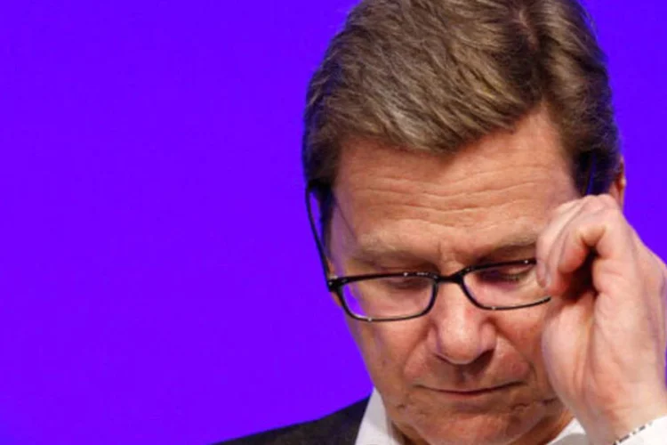 Ministro das Relações Exteriores da Alemanha, Guido Westerwelle: declarações contrastam com a convicção de Paris e Washington de seguir adiante com a intervenção (Getty Images)
