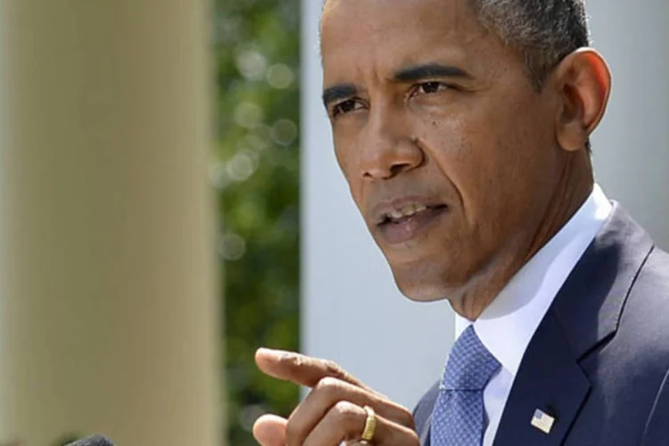 
	Barack Obama: Obama ressaltou que &quot;deve haver uma resposta firme e deve haver medidas s&eacute;rias&quot; para castigar o regime de Bashar al-Assad
 (Mike Theiler/Reuters)