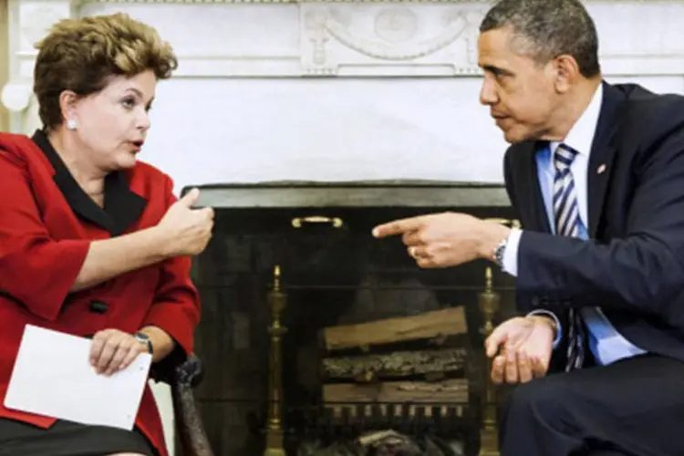 Dilma Rousseff e Barack Obama: "não está prevista uma reunião com Obama, mas pode ocorrer", disse funcionário do governo (Getty Images)