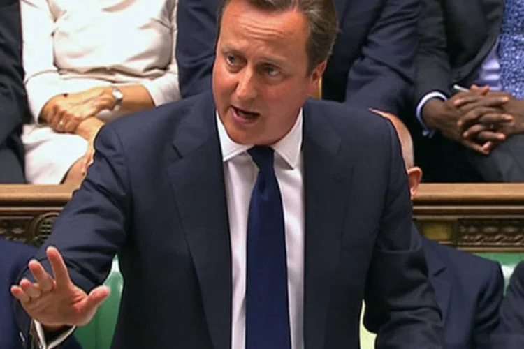 Primeiro-ministro britânico David Cameron: Londres seguirá utilizando seu "músculo diplomático" para lutar contra as supostas armas químicas do regime sírio, disse Cameron (UK Parliament via Reuters)