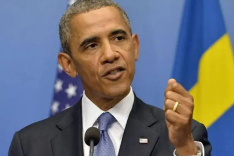 
	O presidente americano Barack Obama: subiu para 25 o total de na&ccedil;&otilde;es a assinar o comunicado, &agrave; medida que os Estados Unidos buscam apoio internacional para realizar ataques
 (Jewel Samad/AFP)