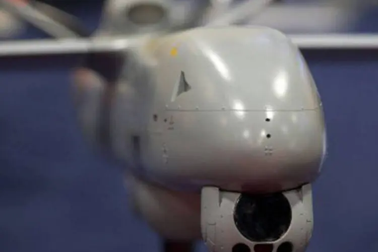 
	Drone: drone &eacute; capaz de destruir objetos como avi&otilde;es de combate, disse general
 (Saul Loeb/AFP)