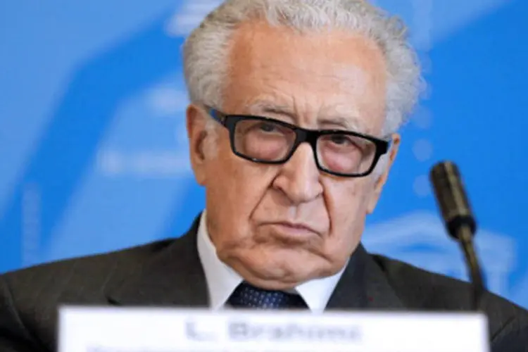 Representante especial do secretário-geral da ONU para Síria, Lakhdar Brahimi: "ninguém pode utilizar a força" sem aval da ONU, disse Brahimi (Getty Images)