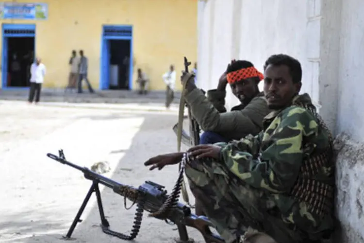 Membros da Missão da União Africana na Somália (AMISON): Somália vive em um estado de guerra civil e caos desde 1991 (Getty Images)