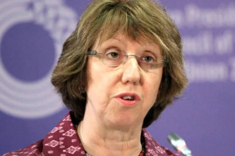 Chefe da diplomacia europeia, Catherine Ashton: "objetivo da assistência financeira da UE continua sendo o estabelecimento de um Estado palestino", disse (Getty Images)