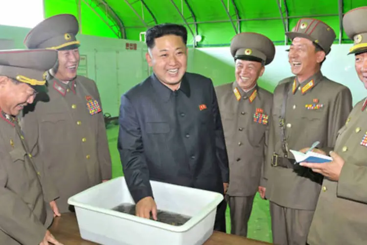 Líder norte-coreano Kim Jong-Un: "China sempre advogará pela desnuclearização" da Coreia do Norte, segundo ministério das Relações Exteriores (Getty Images)