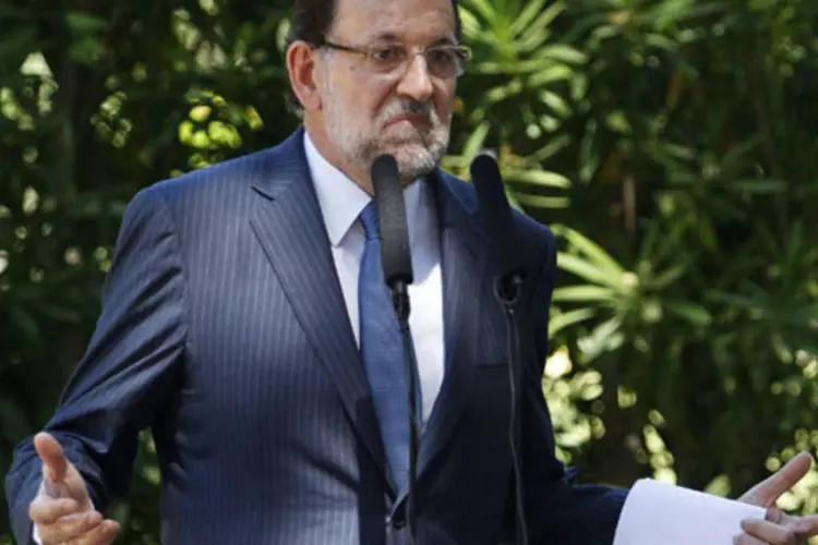 
	Mariano Rajoy: presidente da Espanha elogiou a c&uacute;pula por ter constatado que fazer frente &agrave; imigra&ccedil;&atilde;o ilegal e a suas consequ&ecirc;ncias &eacute; uma quest&atilde;o que afeta a UE
 (Enrique Calvo /Reuters)