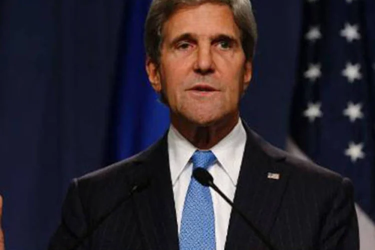 
	O secret&aacute;rio de Estado americano, John Kerry: &quot;N&oacute;s mantemos firme a determina&ccedil;&atilde;o de que a seguran&ccedil;a de Israel permanece suprema&quot;&nbsp;
 (Larry Downing/AFP)