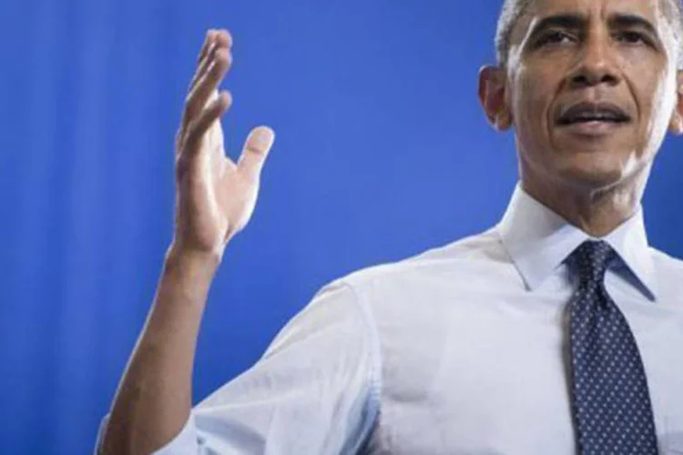 
	O presidente americano, Barack Obama:ele foi acusado de invadir a privacidade de cidad&atilde;os americanos
 (Brendan Smialowski/AFP)