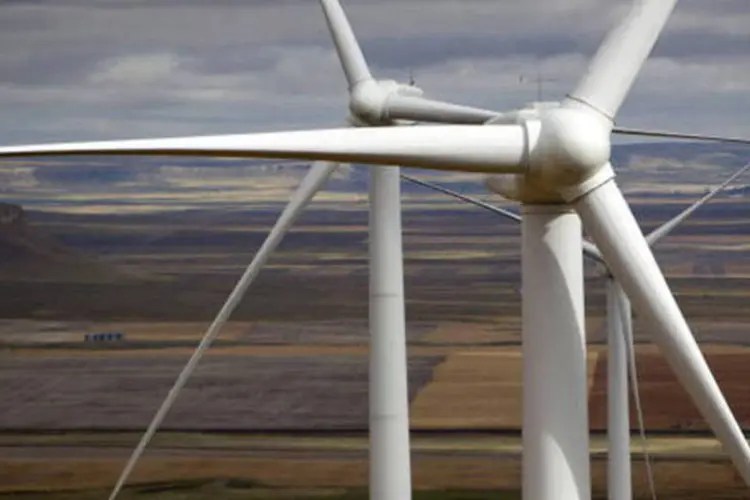 Torres de energia eólica da Acciona Windpower: segundo afirma a companhia em comunicado, o Brasil figura entre os mercados eólicos de maior projeção internacional (Getty Images)
